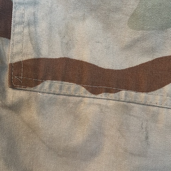 Upcycled punisher patched desert camouflage army flight/jump suit duster jacket - Picture 7 of 17